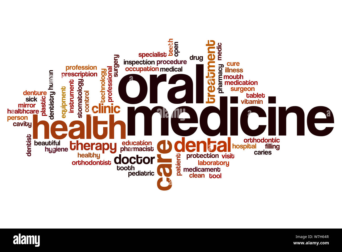 Medicine word cloud concept Stock Photo - Alamy