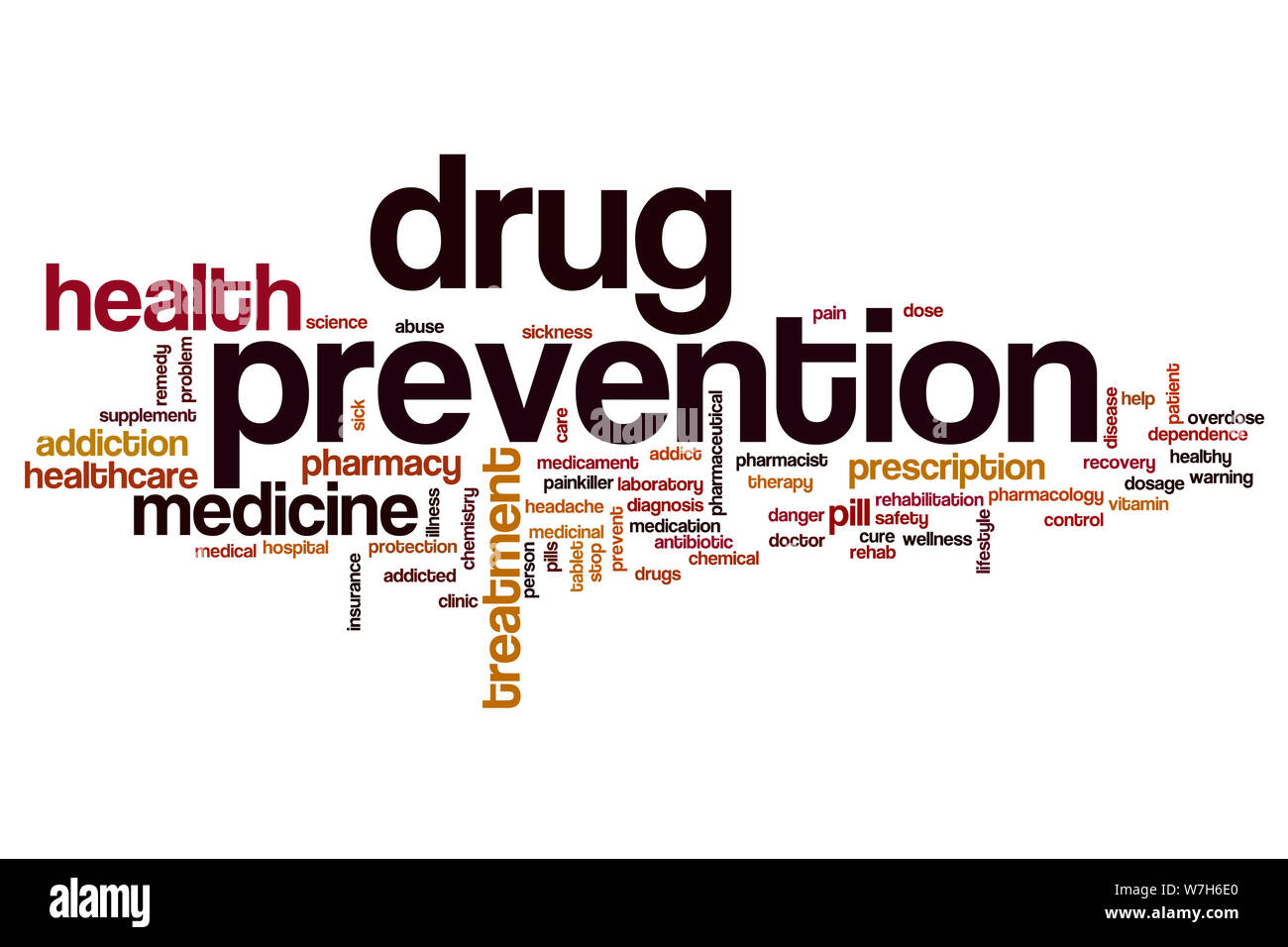 Drug Prevention Word Cloud Concept Stock Photo Alamy