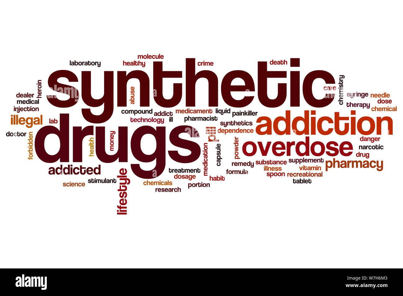 Synthetic drugs word cloud concept Stock Photo Alamy
