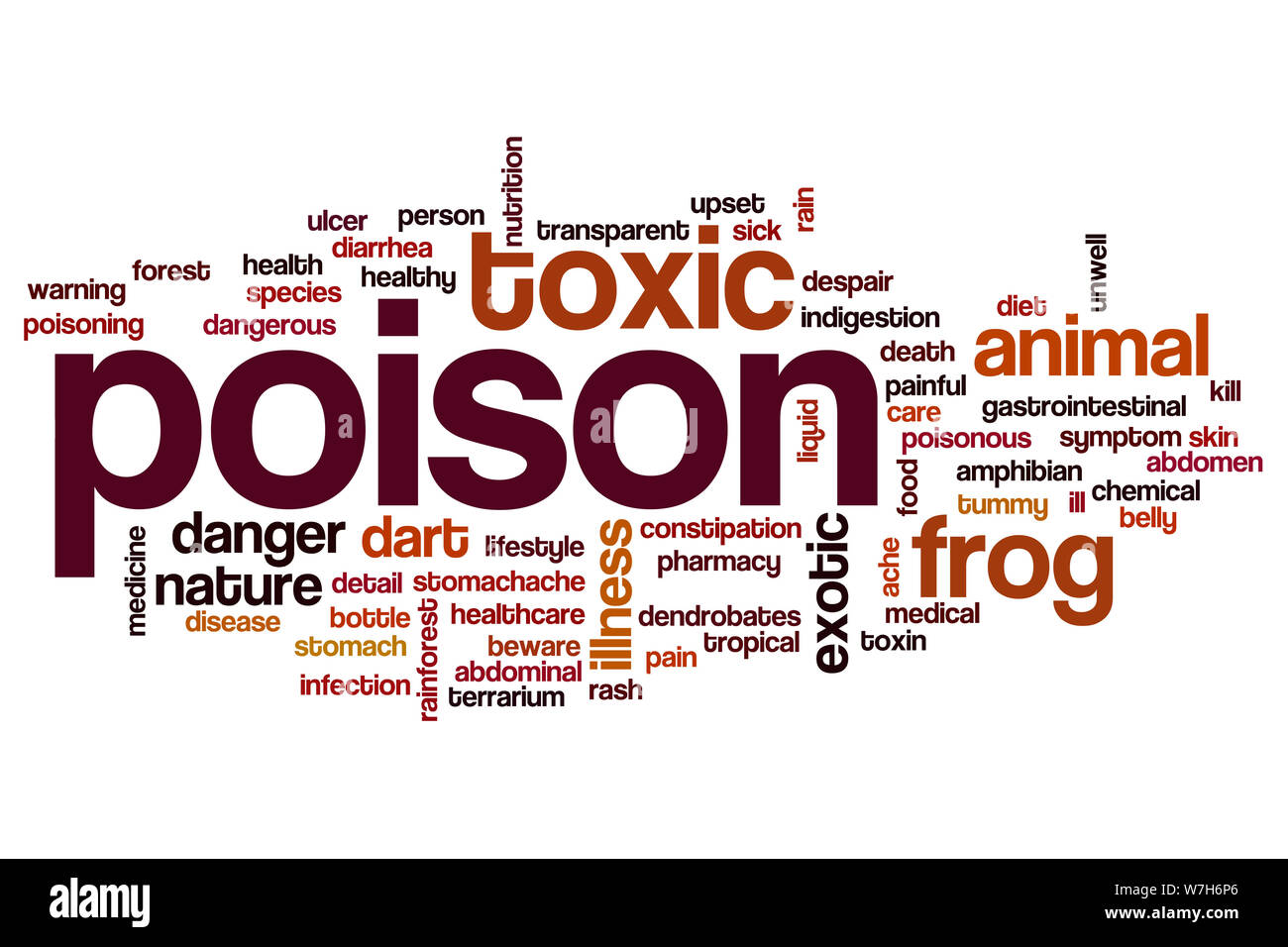 Poison word cloud concept Stock Photo