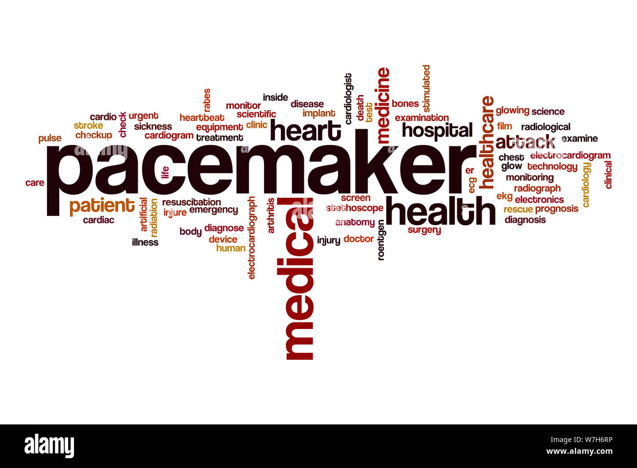 Pacemaker word cloud concept Stock Photo