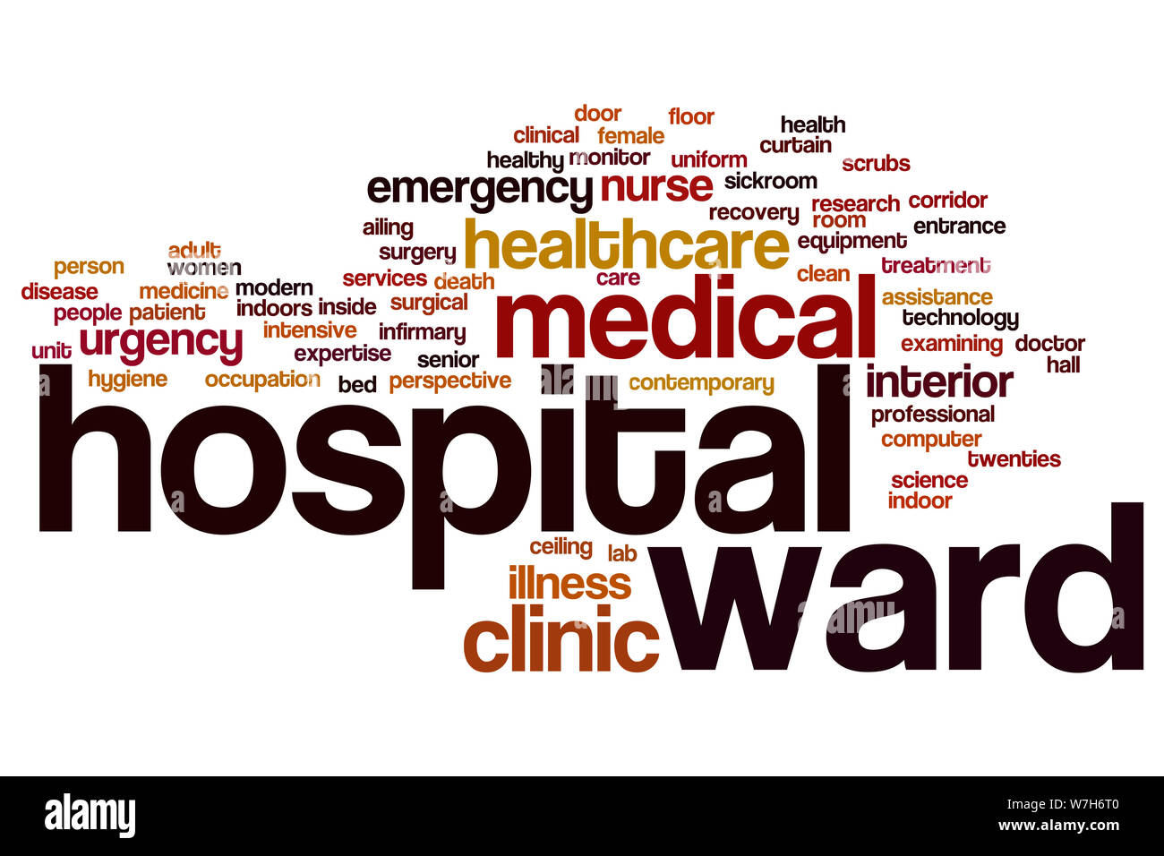 hospital-ward-word-cloud-concept-stock-photo-alamy