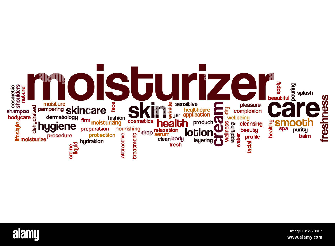 Moisturizer word cloud concept Stock Photo Alamy