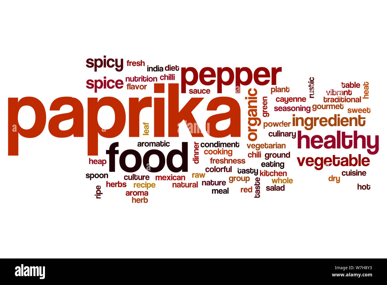 Paprika word cloud concept Stock Photo Alamy