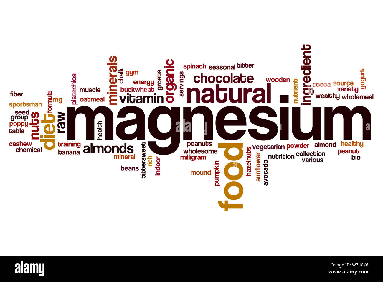 Magnesium word cloud concept Stock Photo Alamy