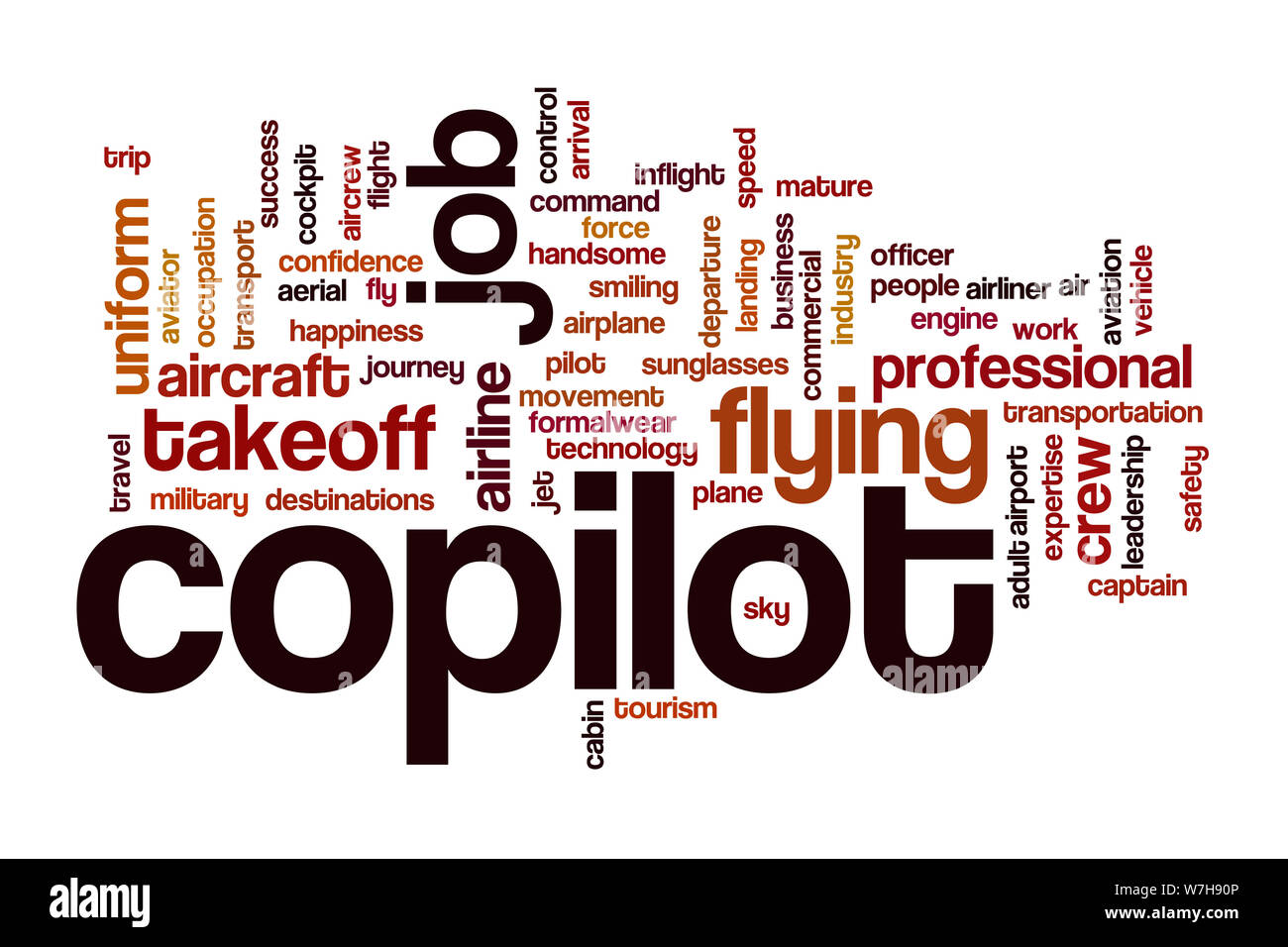 Copilot word cloud concept Stock Photo