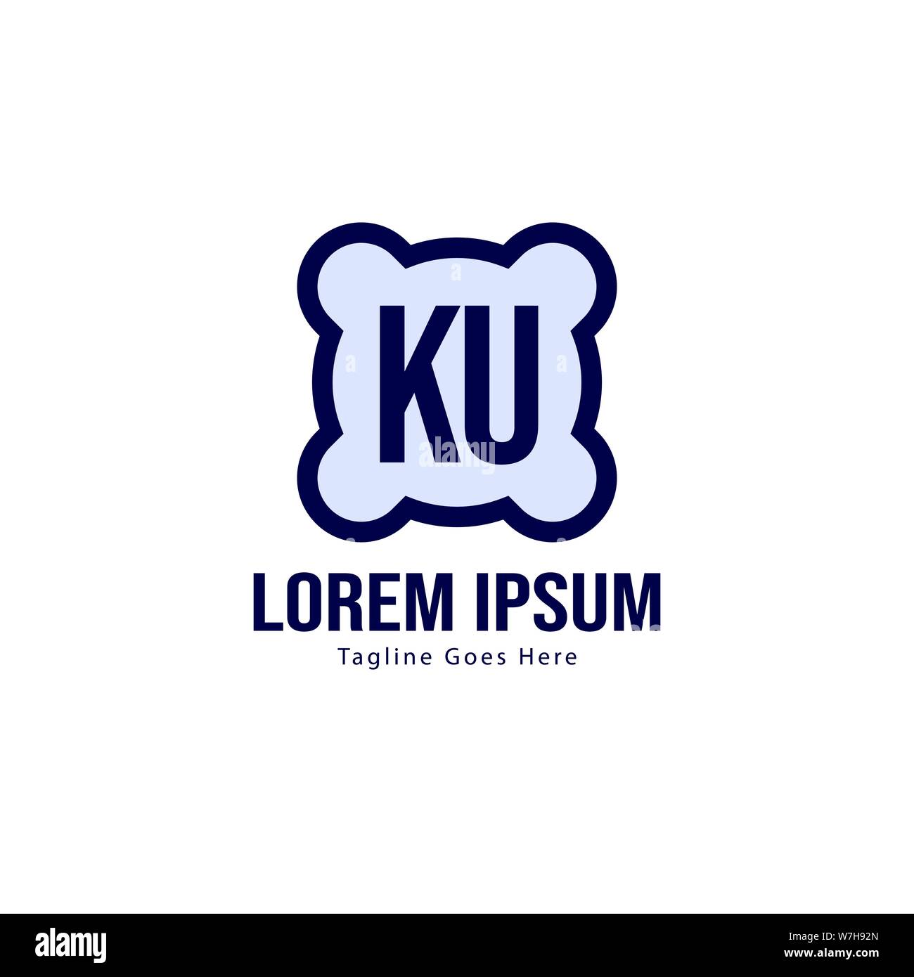 Ku Logo Vector Ku circle logo hi-res stock photography and images - Alamy