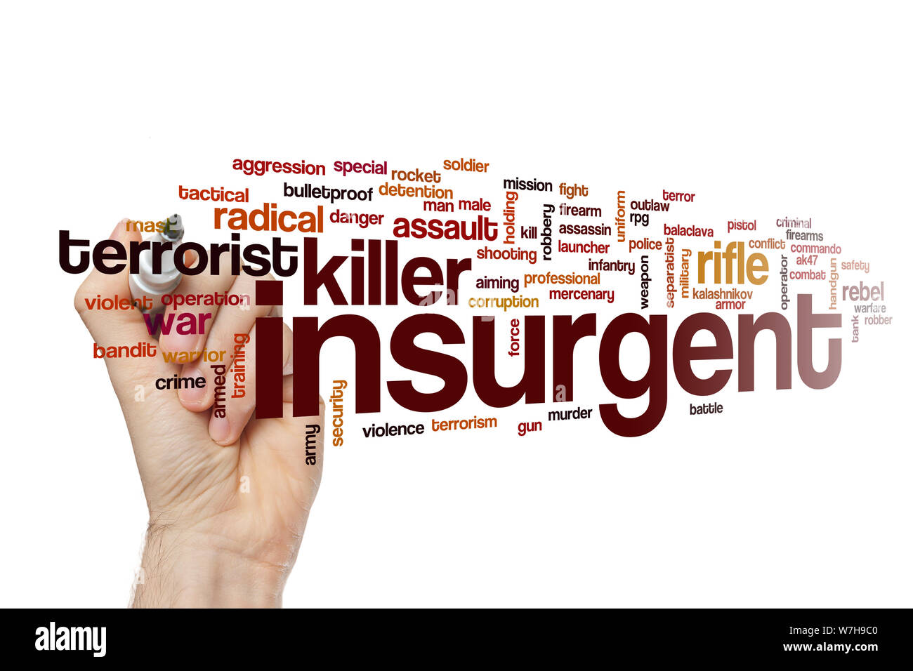 Insurgent word cloud Stock Photo Alamy