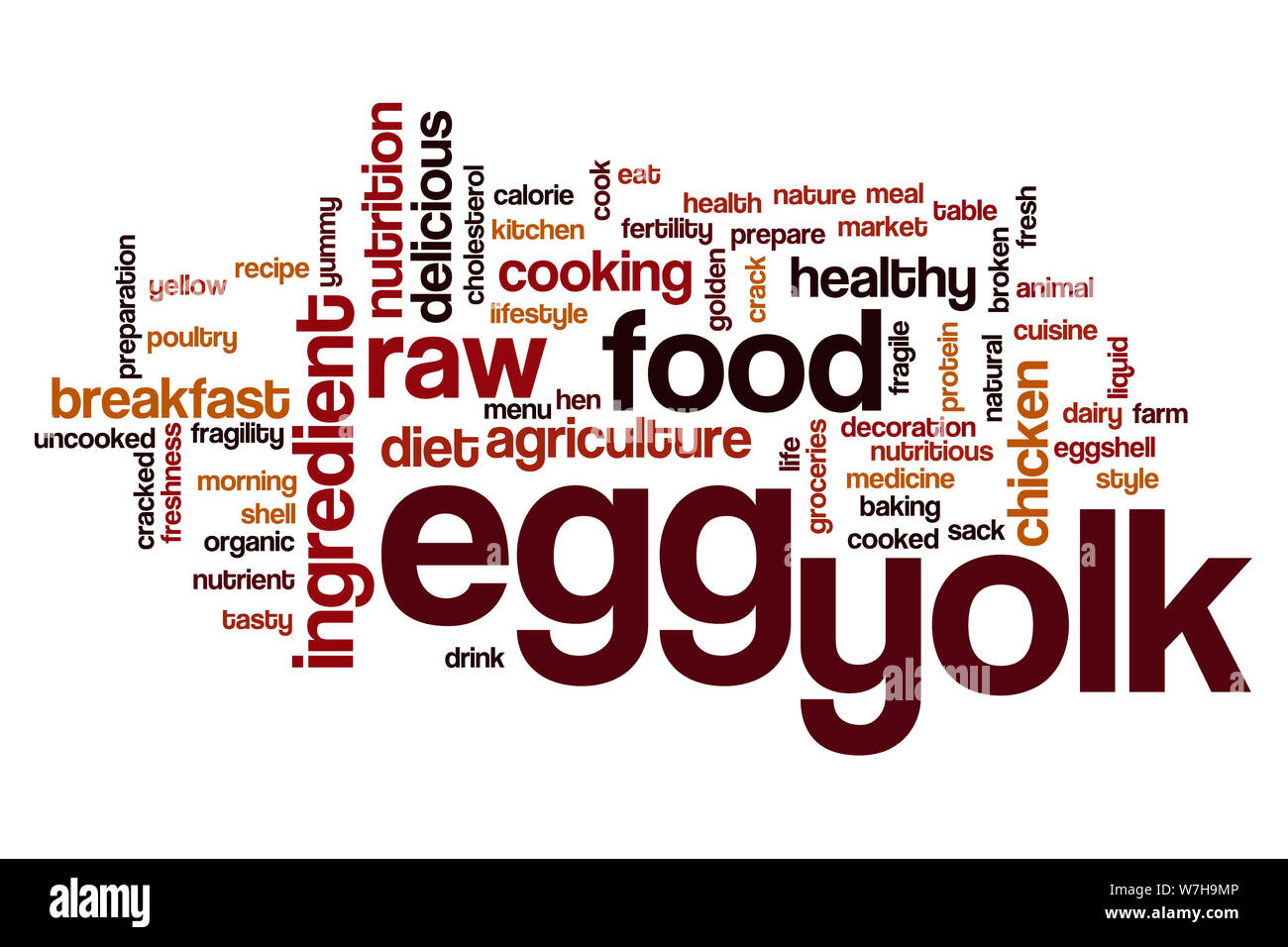 Egg yolk word cloud concept Stock Photo Alamy
