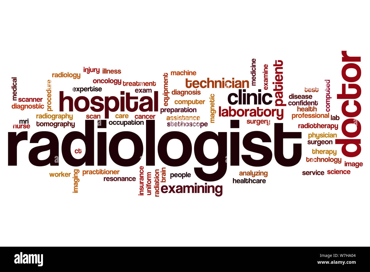 Radiologist word cloud concept Stock Photo Alamy