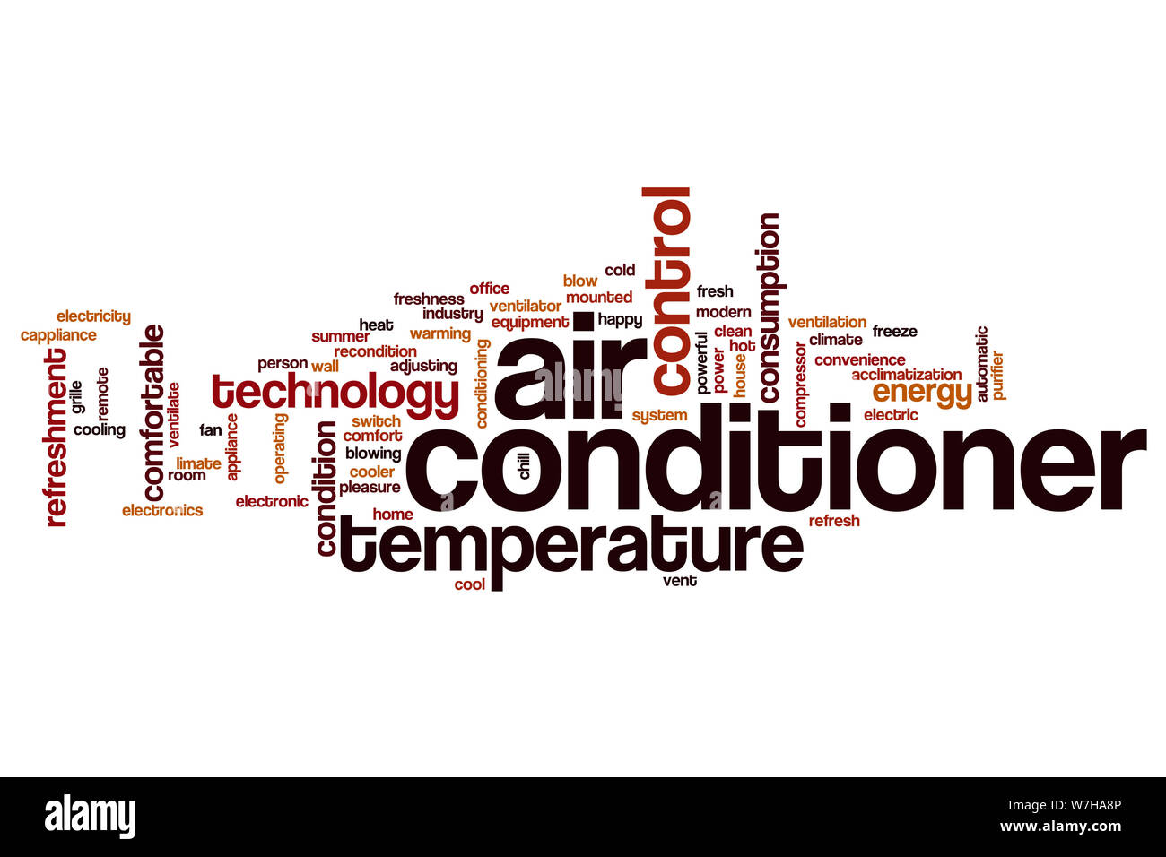 Air conditioner word cloud concept Stock Photo Alamy