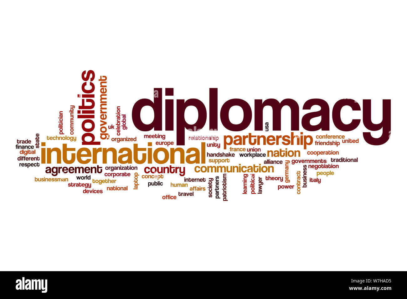 Diplomacy word cloud Cut Out Stock Images & Pictures Alamy