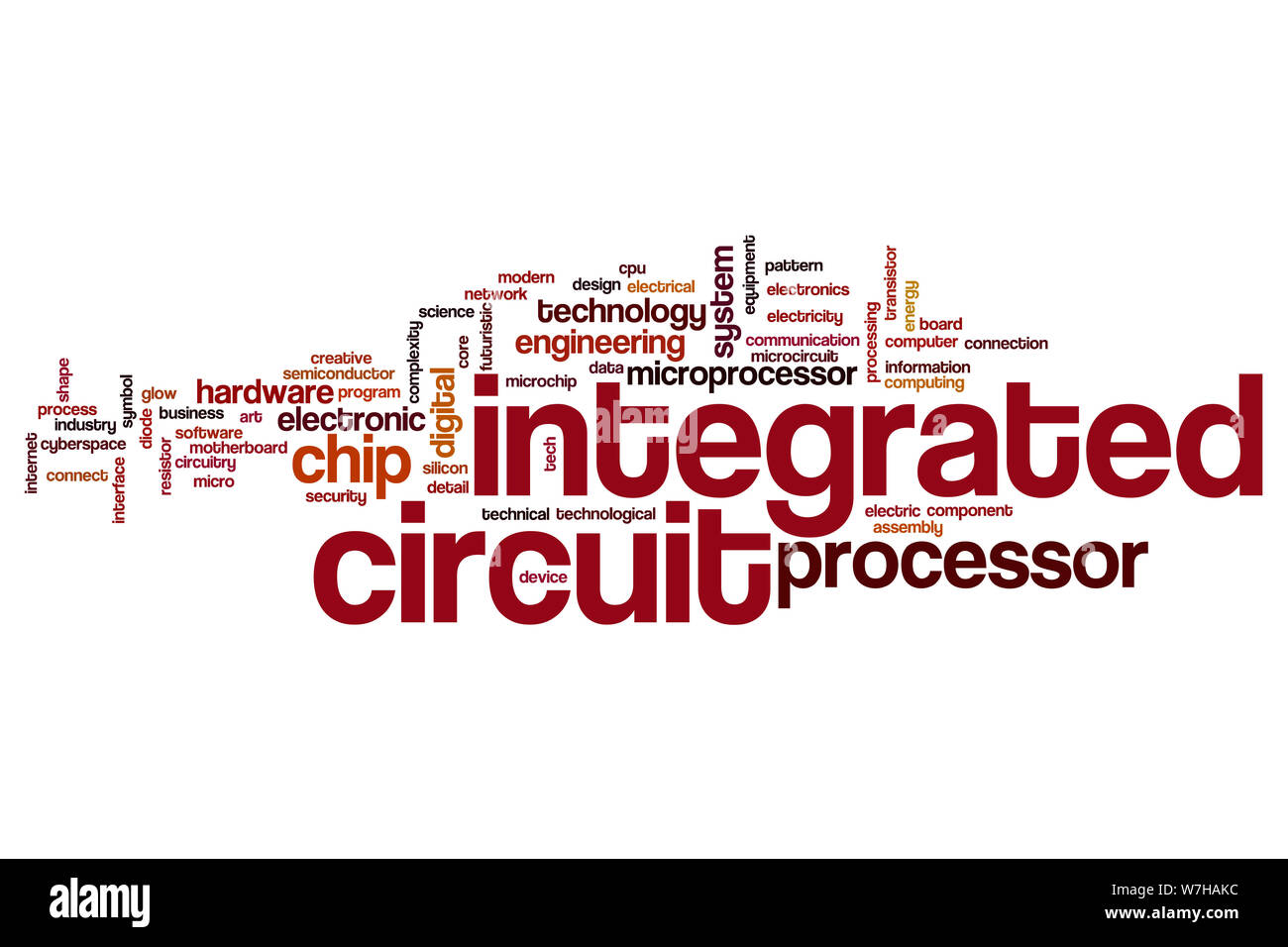 Integrated circuit word cloud concept Stock Photo Alamy