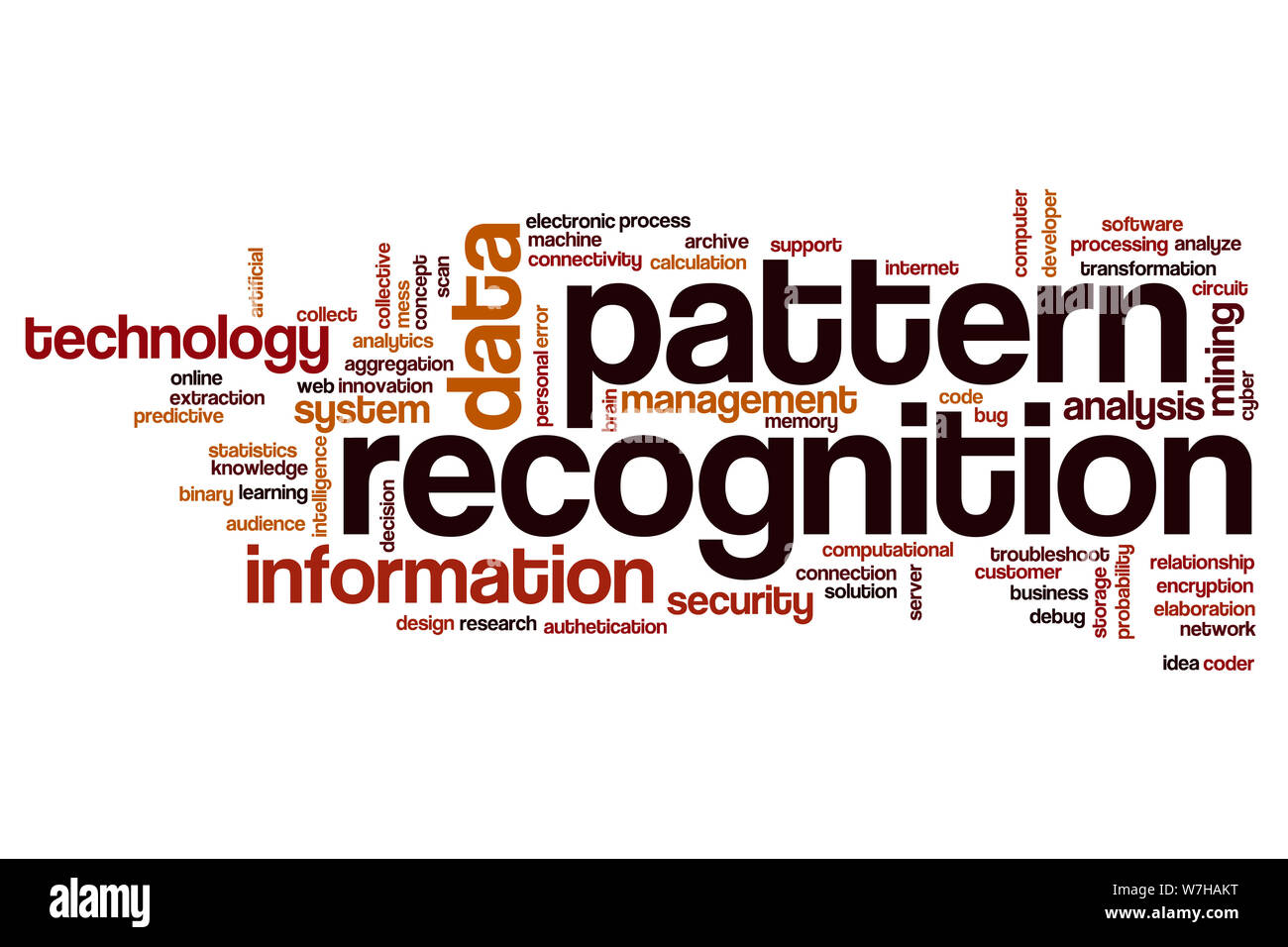 Pattern recognition word cloud concept Stock Photo - Alamy