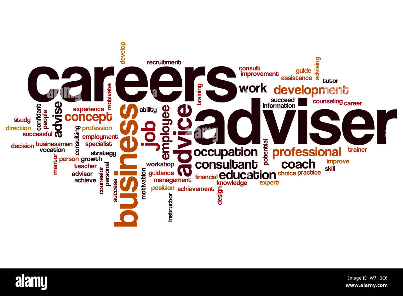 careers-adviser-word-cloud-concept-stock-photo-alamy