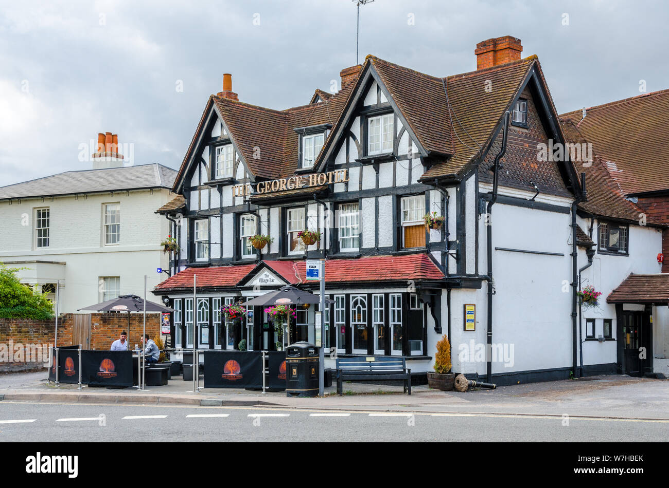 The George Hotel in the village of Pangbourne in West Berkshire, UK Stock Photo