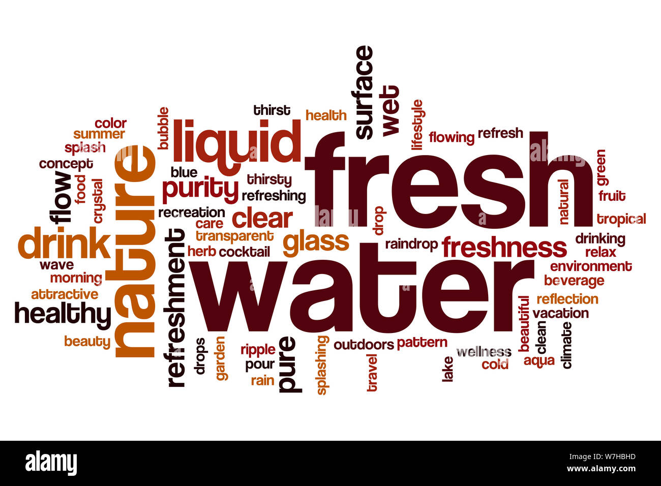 Fresh water word cloud concept Stock Photo Alamy
