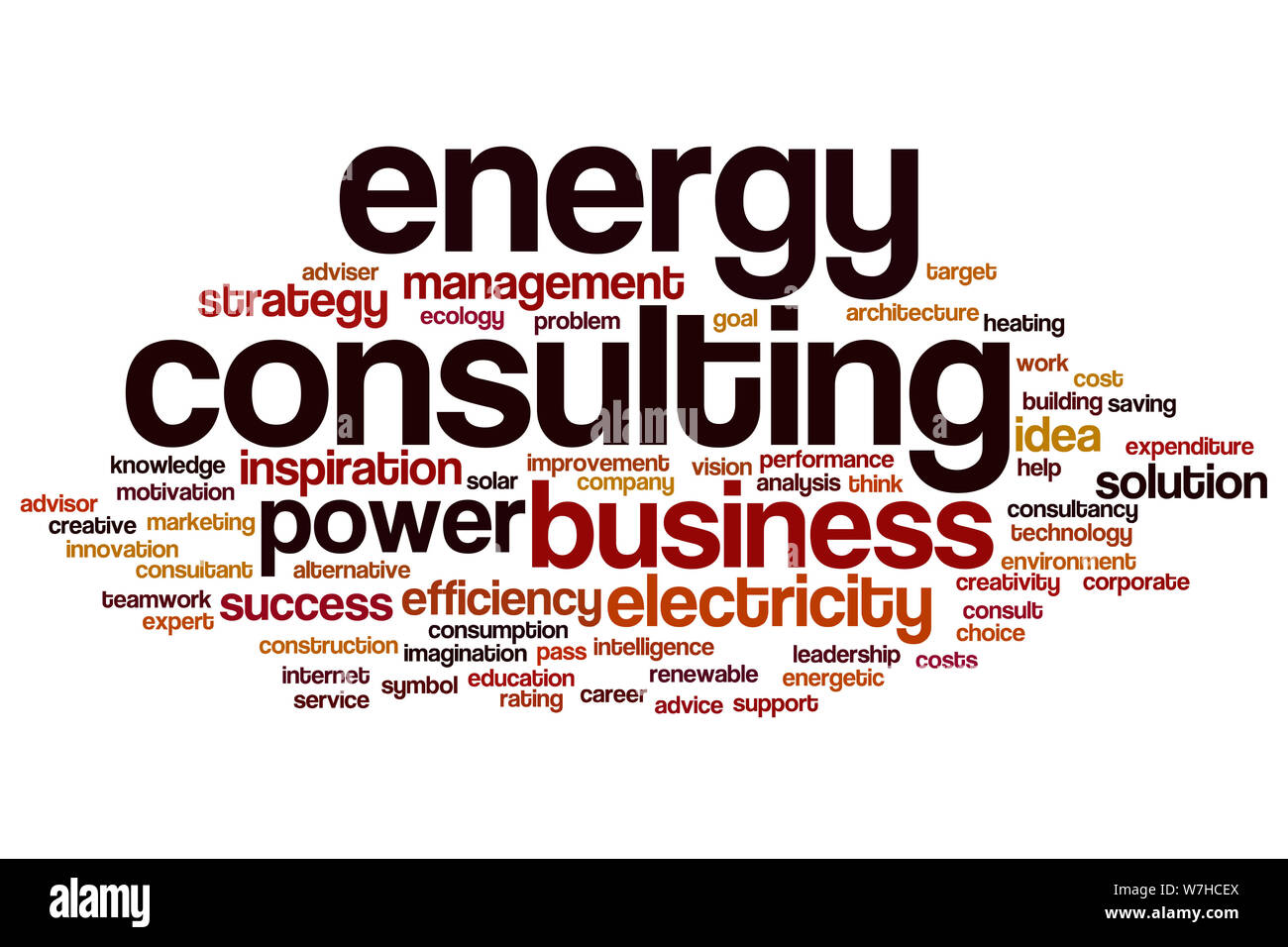 Energy consulting word cloud concept Stock Photo - Alamy