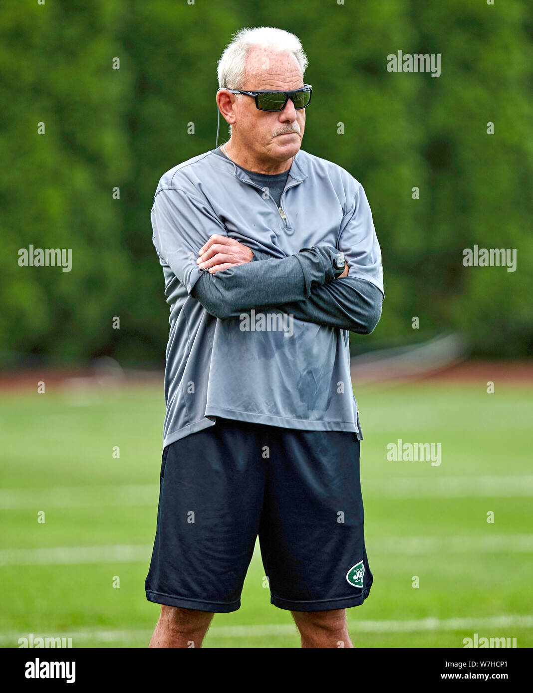 August 6, 2019, Florham Park, New Jersey, USA: New York Jets strong safety Jamal  Adams (33) during training camp at the Atlantic Health Jets Training  Center, Florham Park, New Jersey. Duncan Williams/CSM