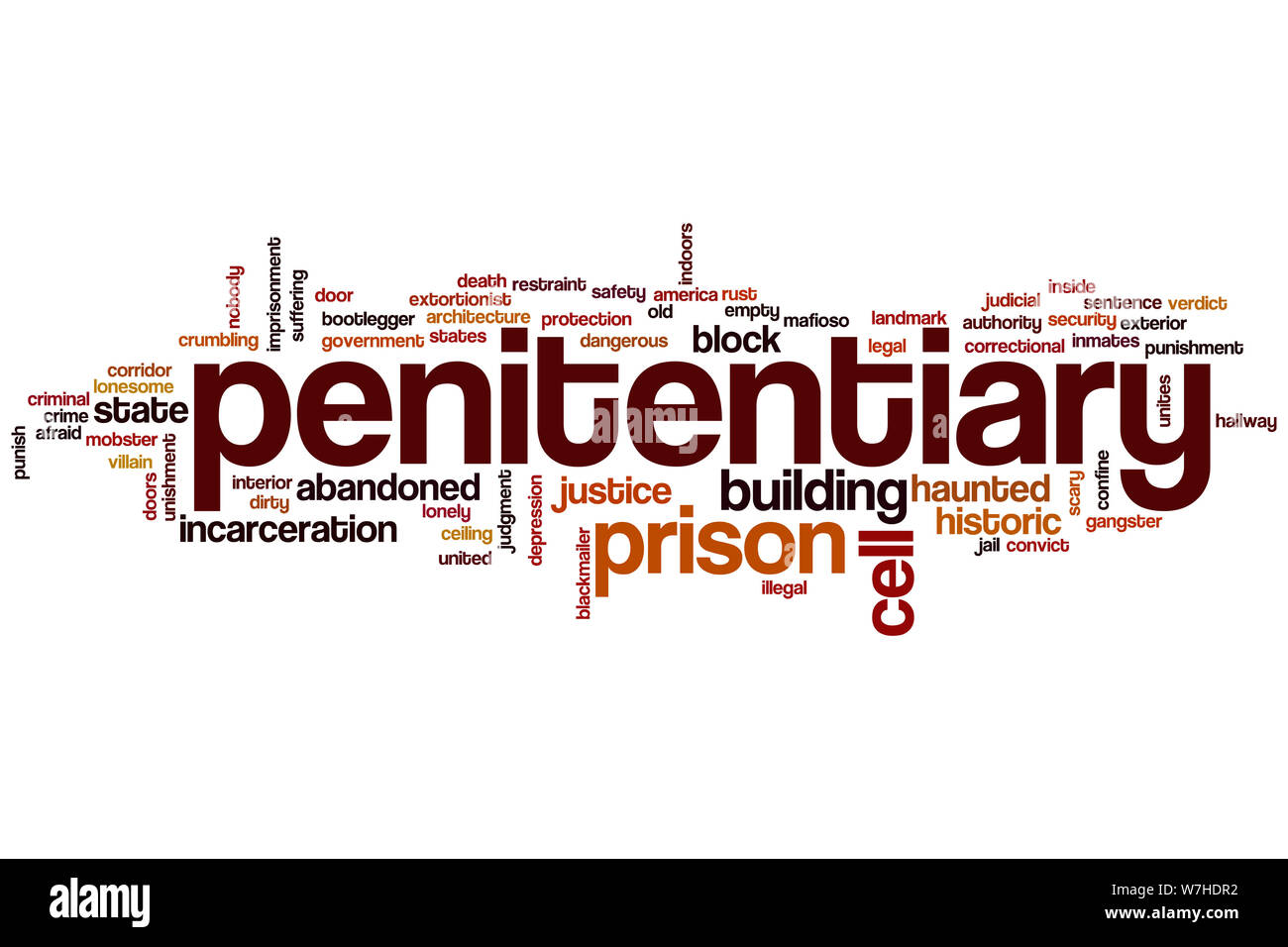 Penitentiary word cloud concept Stock Photo