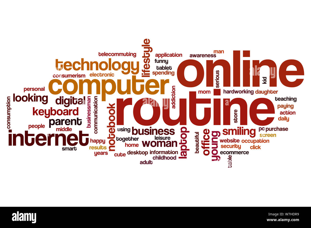 Technology routine Cut Out Stock Images & Pictures - Alamy