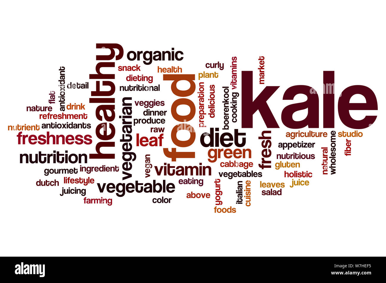 Kale word cloud concept Stock Photo Alamy