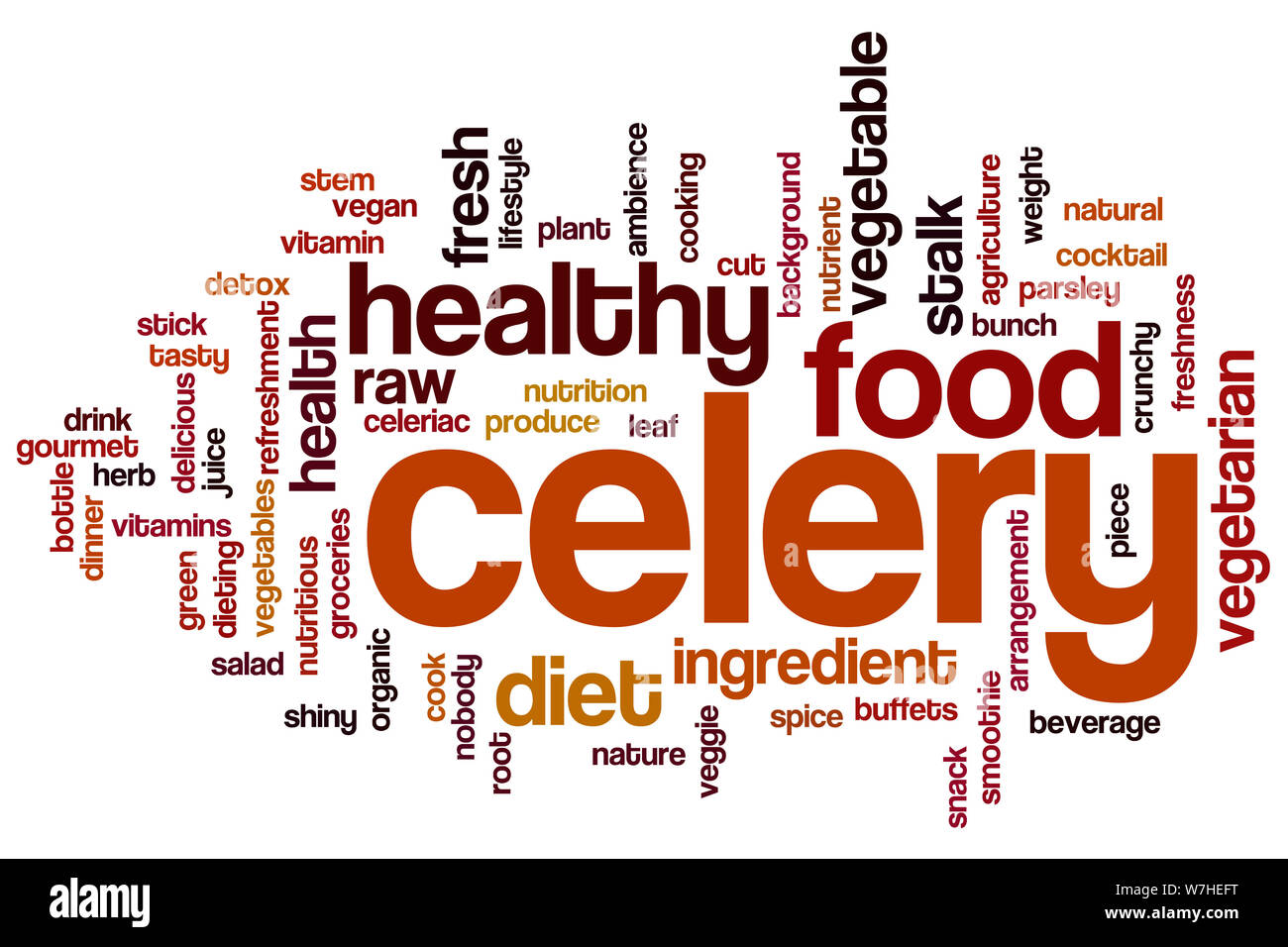 Celery word cloud concept Stock Photo Alamy