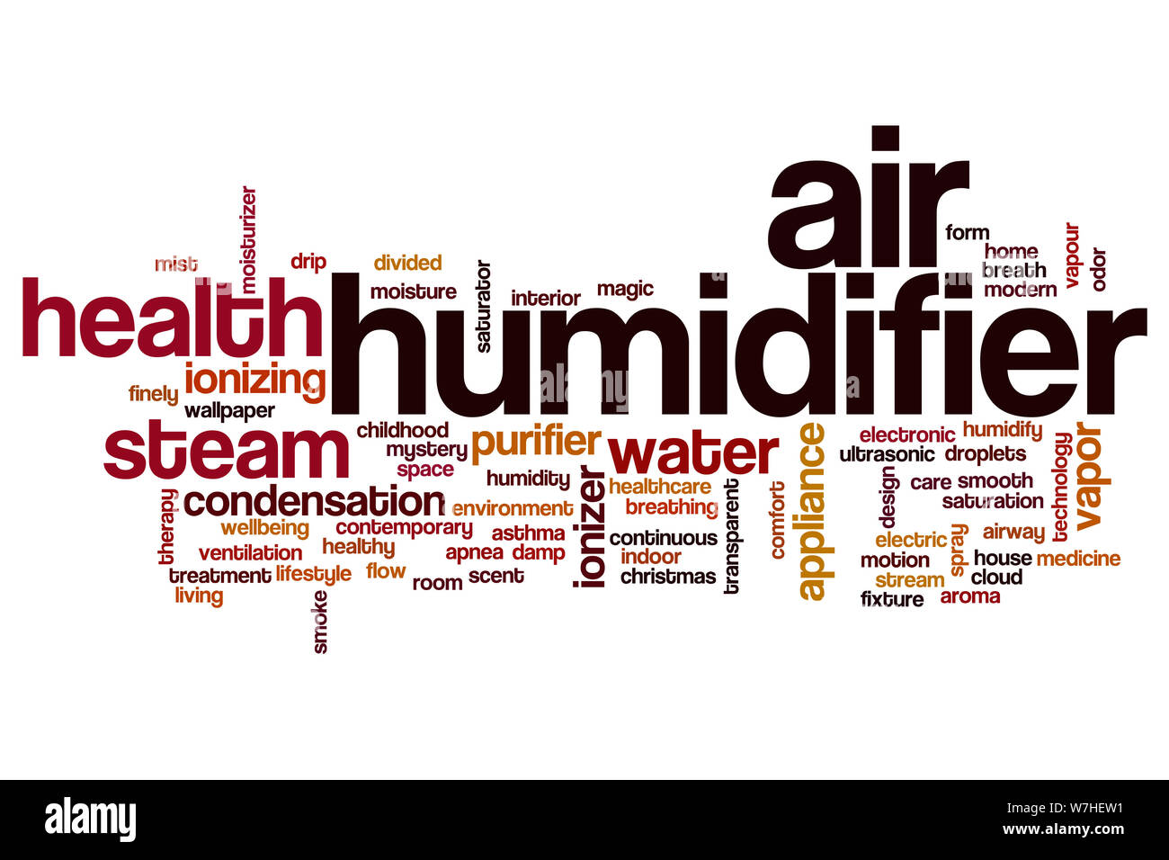 Air humidifier word cloud concept Stock Photo Alamy