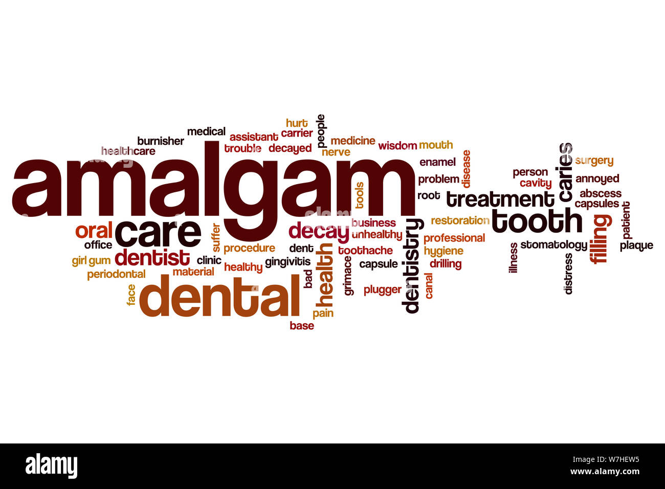 Amalgam word cloud concept Stock Photo