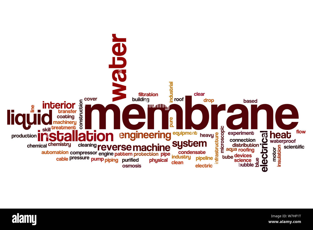 Membrane word cloud concept Stock Photo Alamy