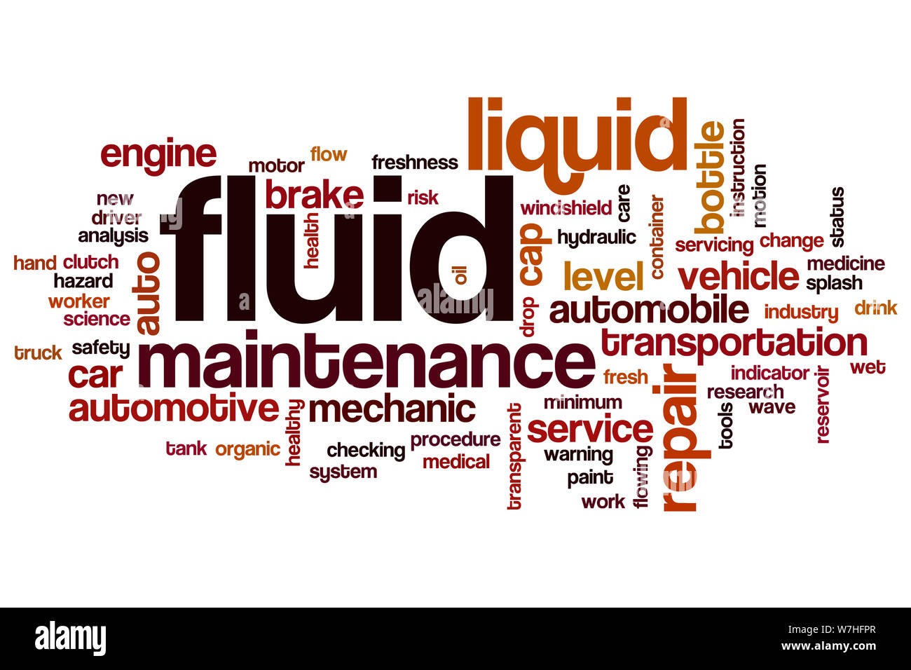 Fluid word cloud concept Stock Photo Alamy