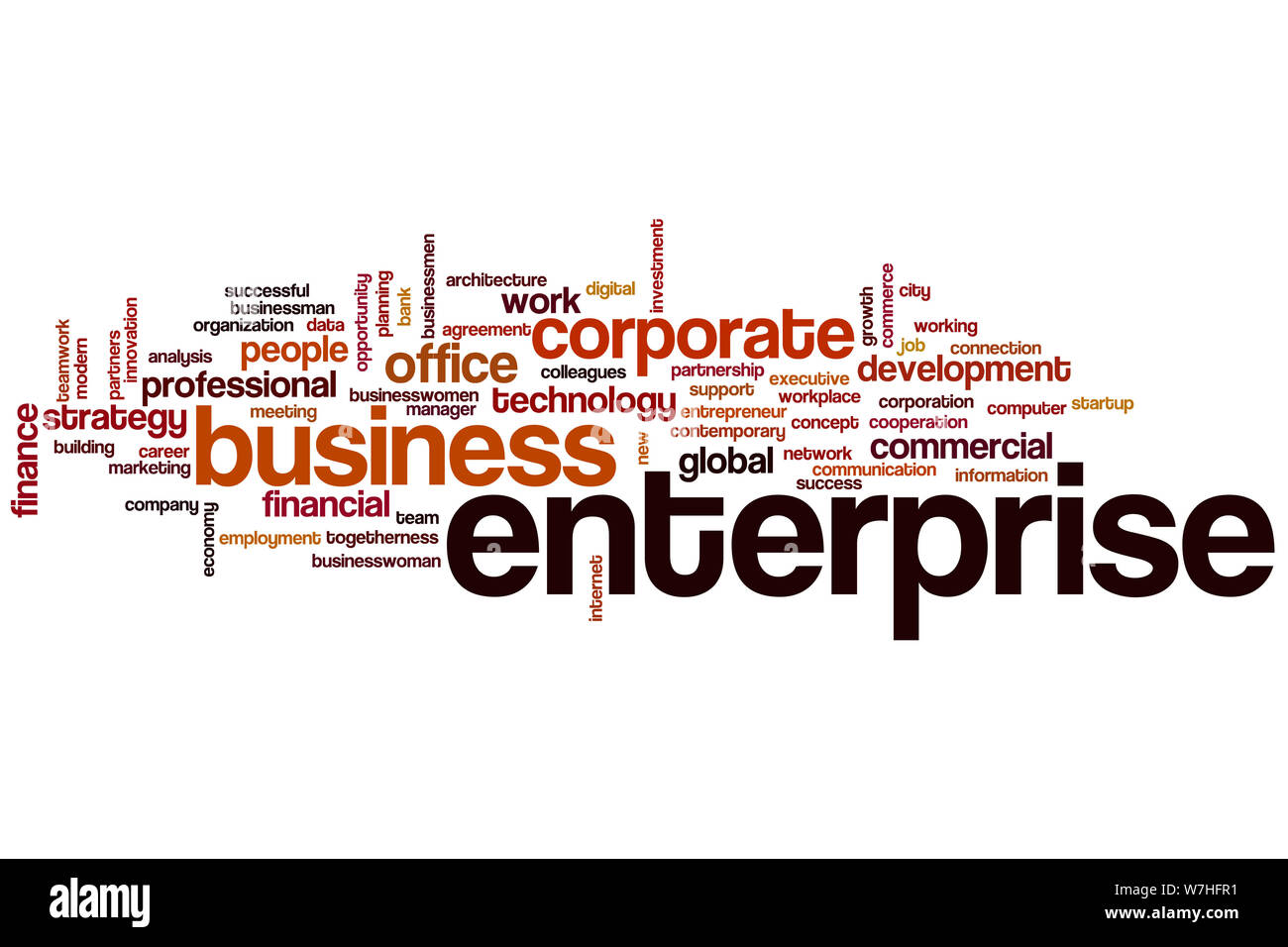 enterprise-word-cloud-concept-stock-photo-alamy