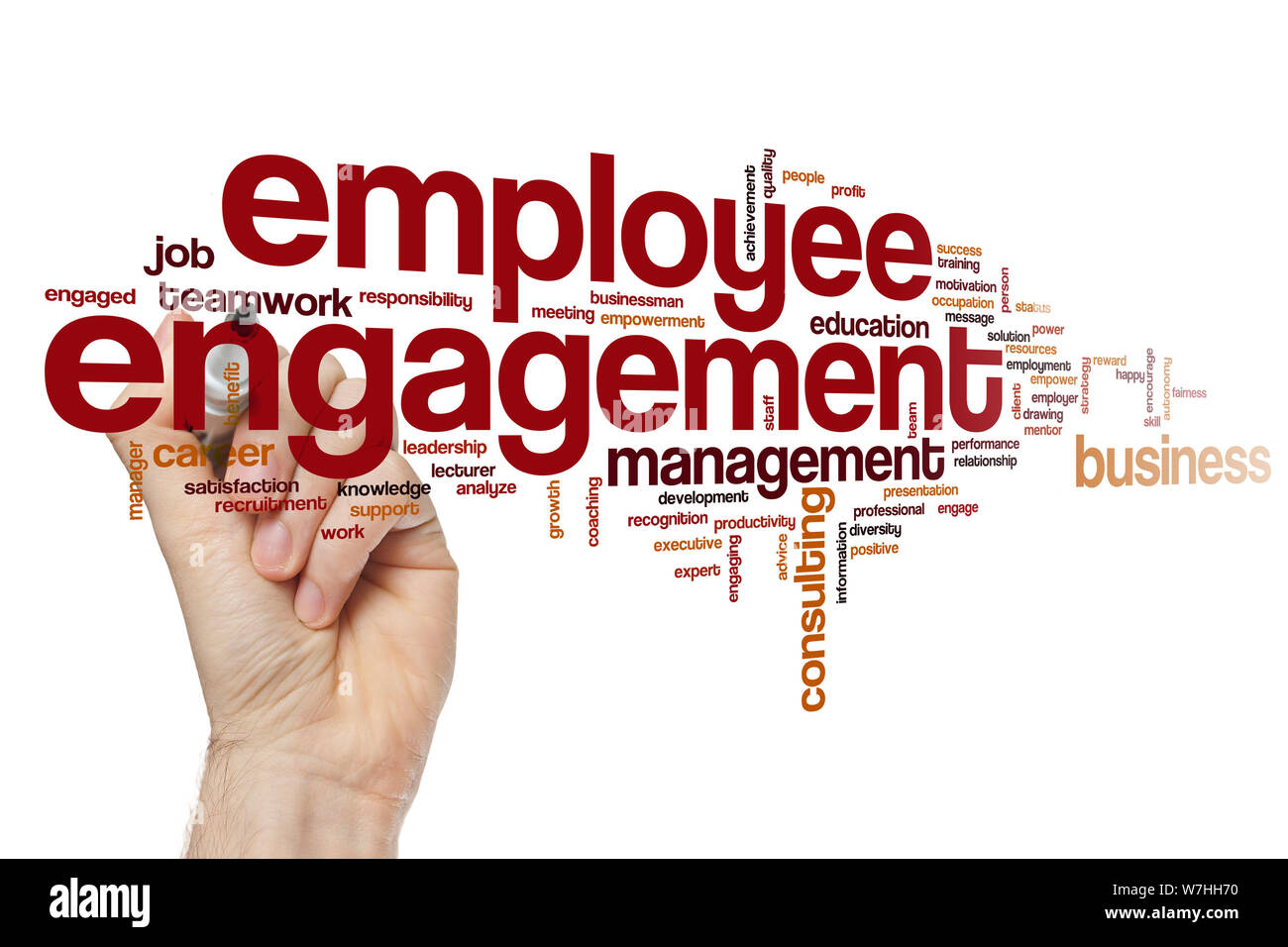 Employee engagement word cloud Stock Photo Alamy