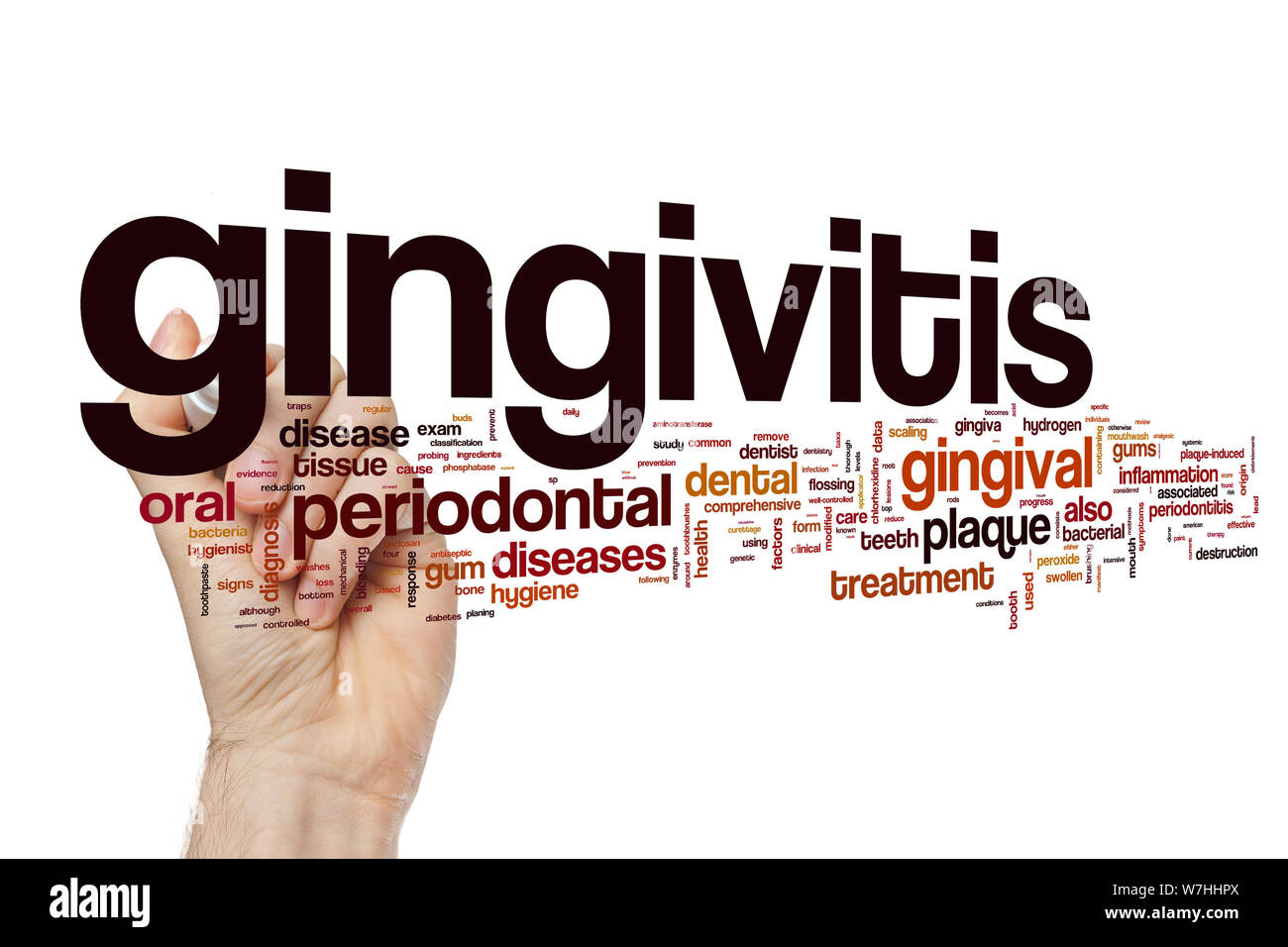 Gingivitis word cloud Stock Photo Alamy