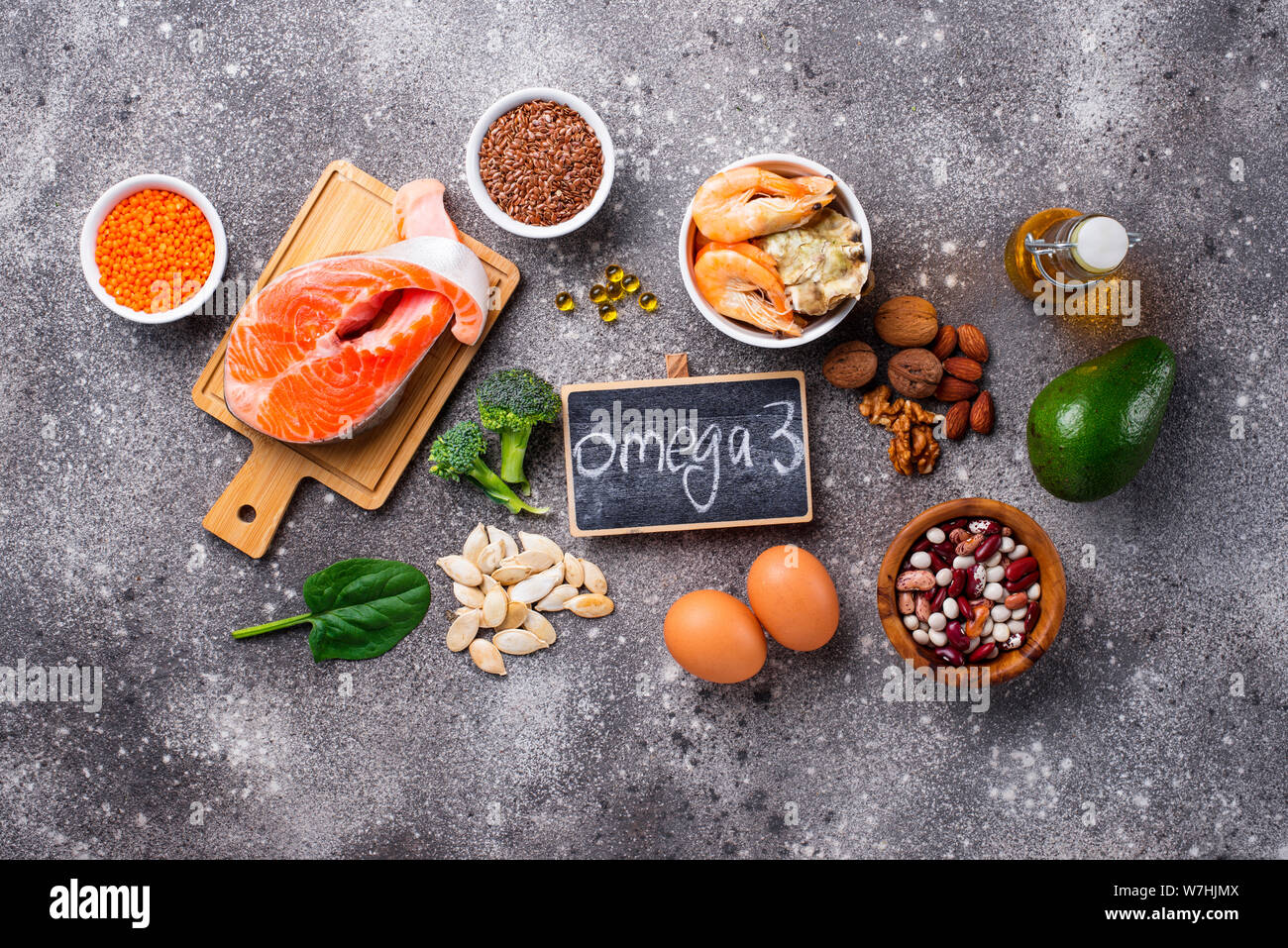 Products sources of Omega3 acids Stock Photo Alamy