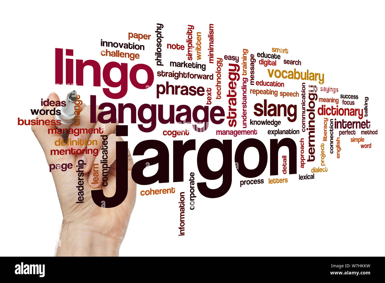 Jargon word cloud concept Stock Photo