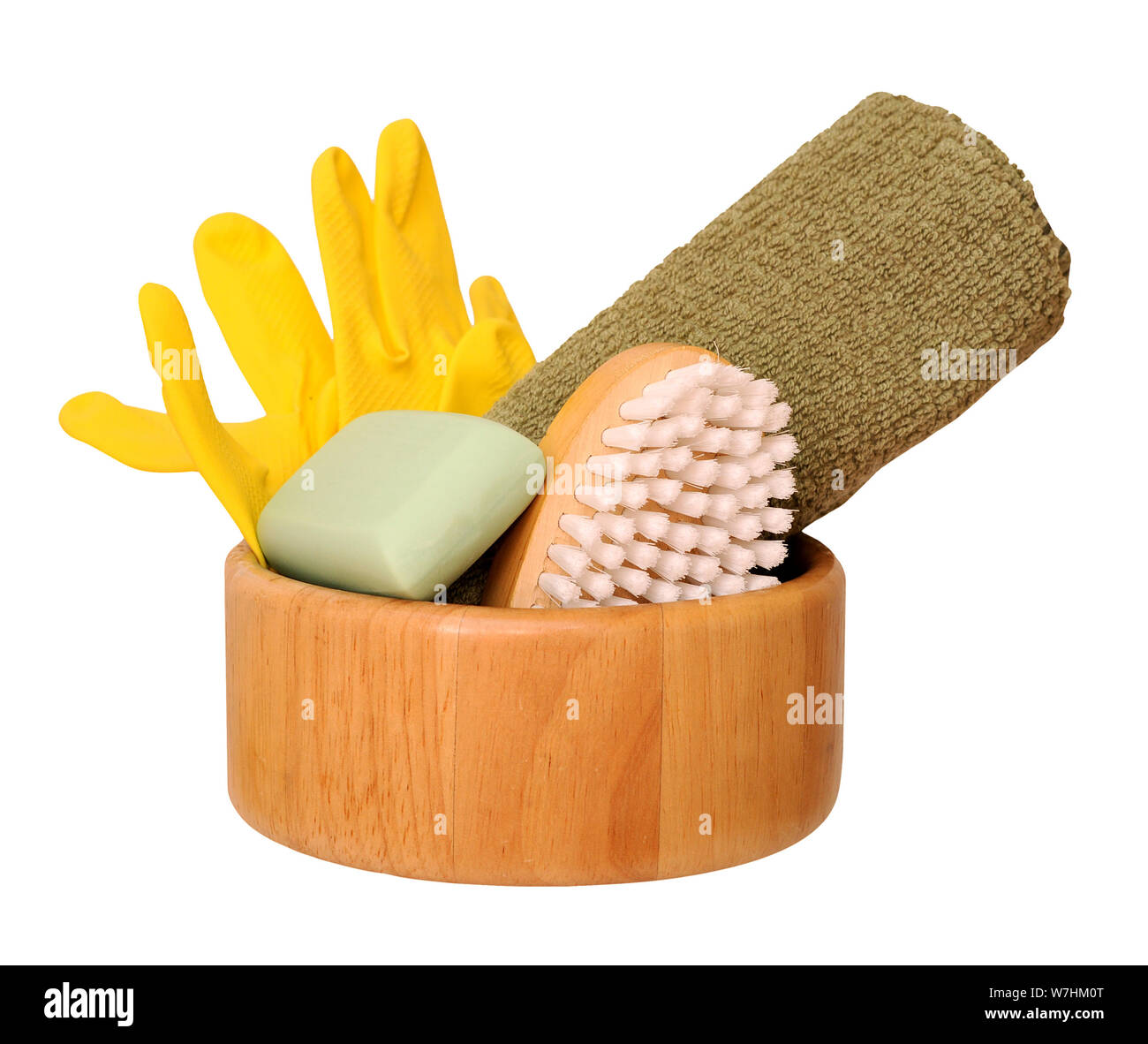 cleaning stuff isolated on white background Stock Photo