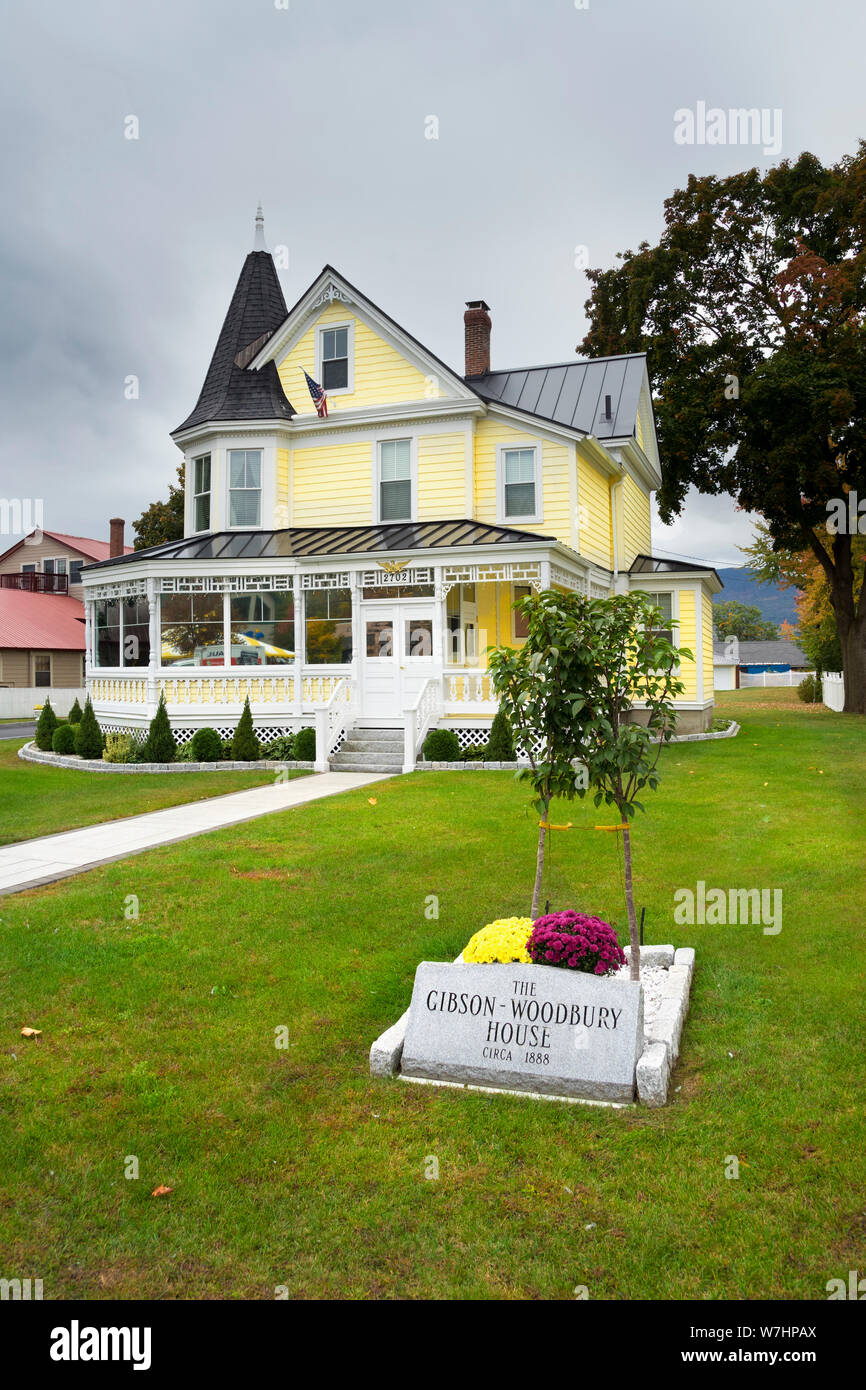 The Gibson-Woodbury House, home of a charitable foundation in North Conway, New Hampshire, USA. Stock Photo