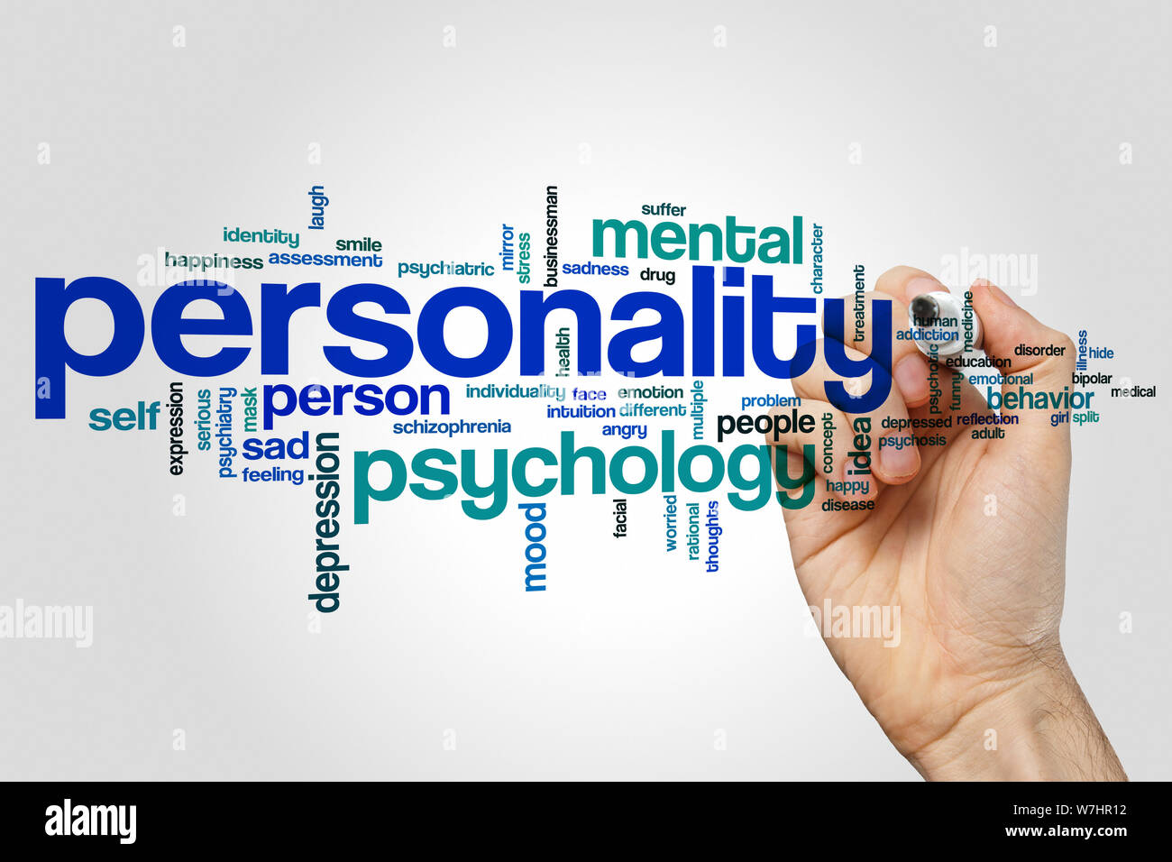 Personality word cloud concept Stock Photo - Alamy