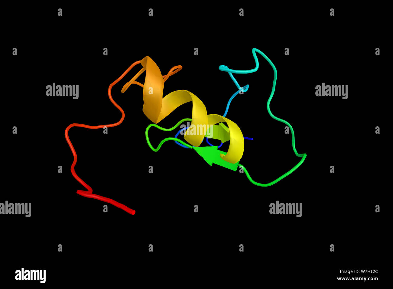 E3 ubiquitin-protein ligase Arkadia, an enzyme which acts as a modulator of the nodal signaling cascade, which is essential for the induction of mesod Stock Photo