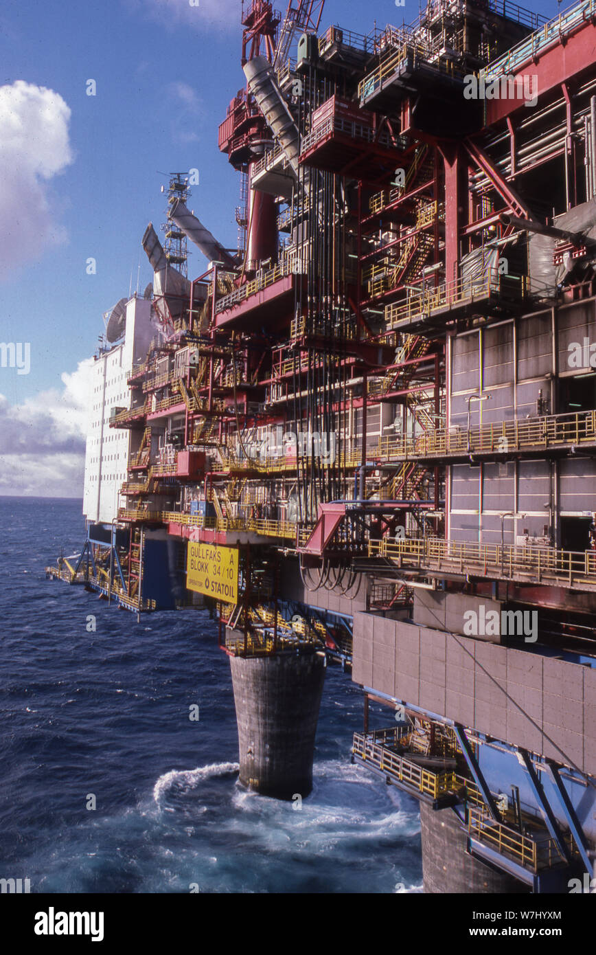 North Sea Oil Platform Stock Photo