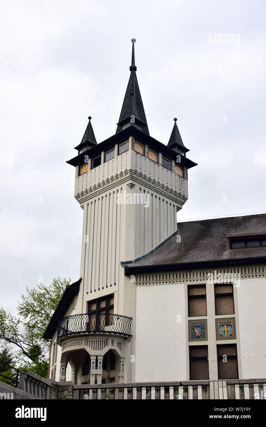Wooden wine church, trading house, Sátoraljaújhely, Neustadt am Zeltberg, Hungary, Magyarország, Europe Stock Photo