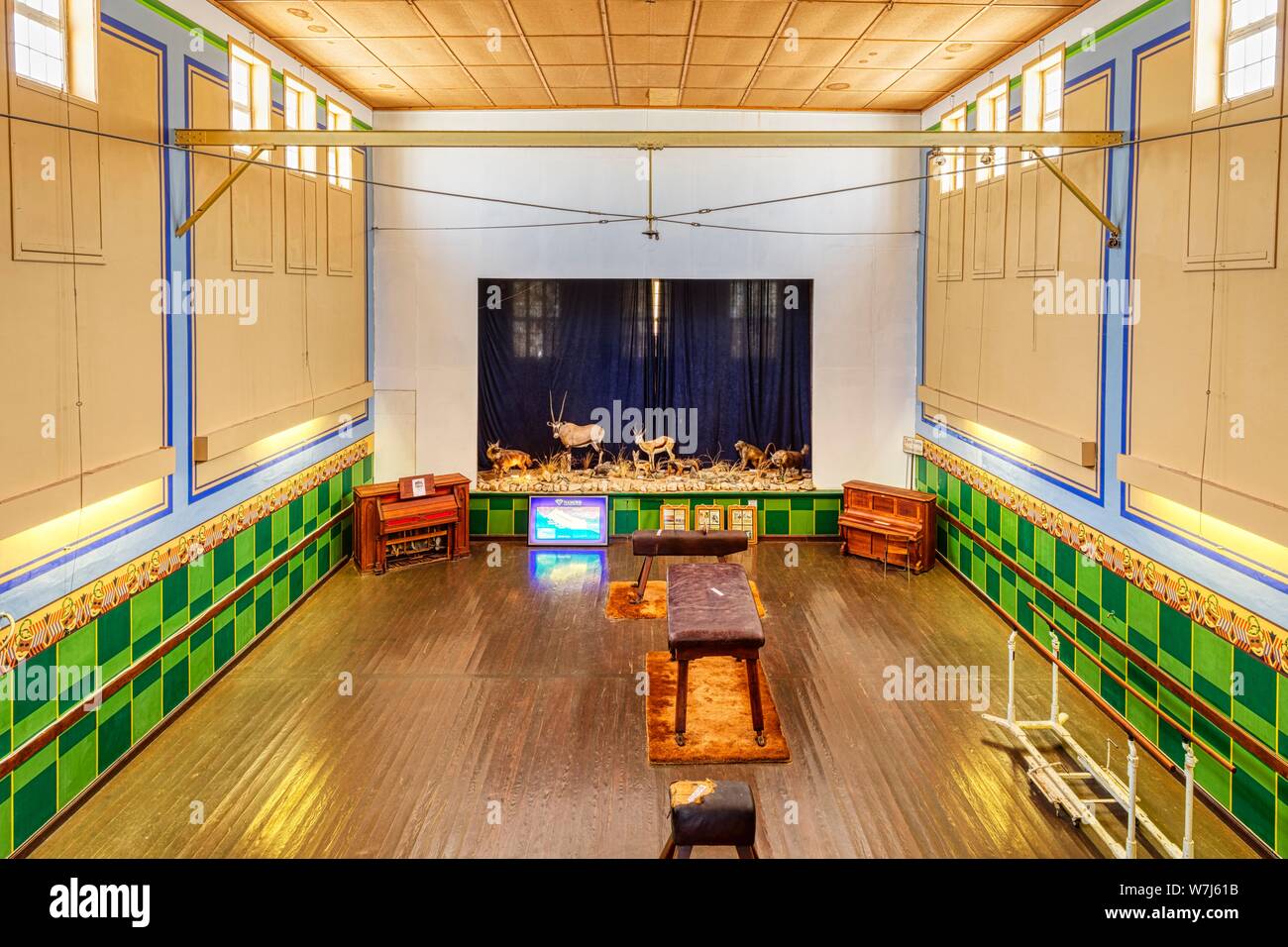 Gym, Kolmanskop, Namibia Stock Photo Alamy
