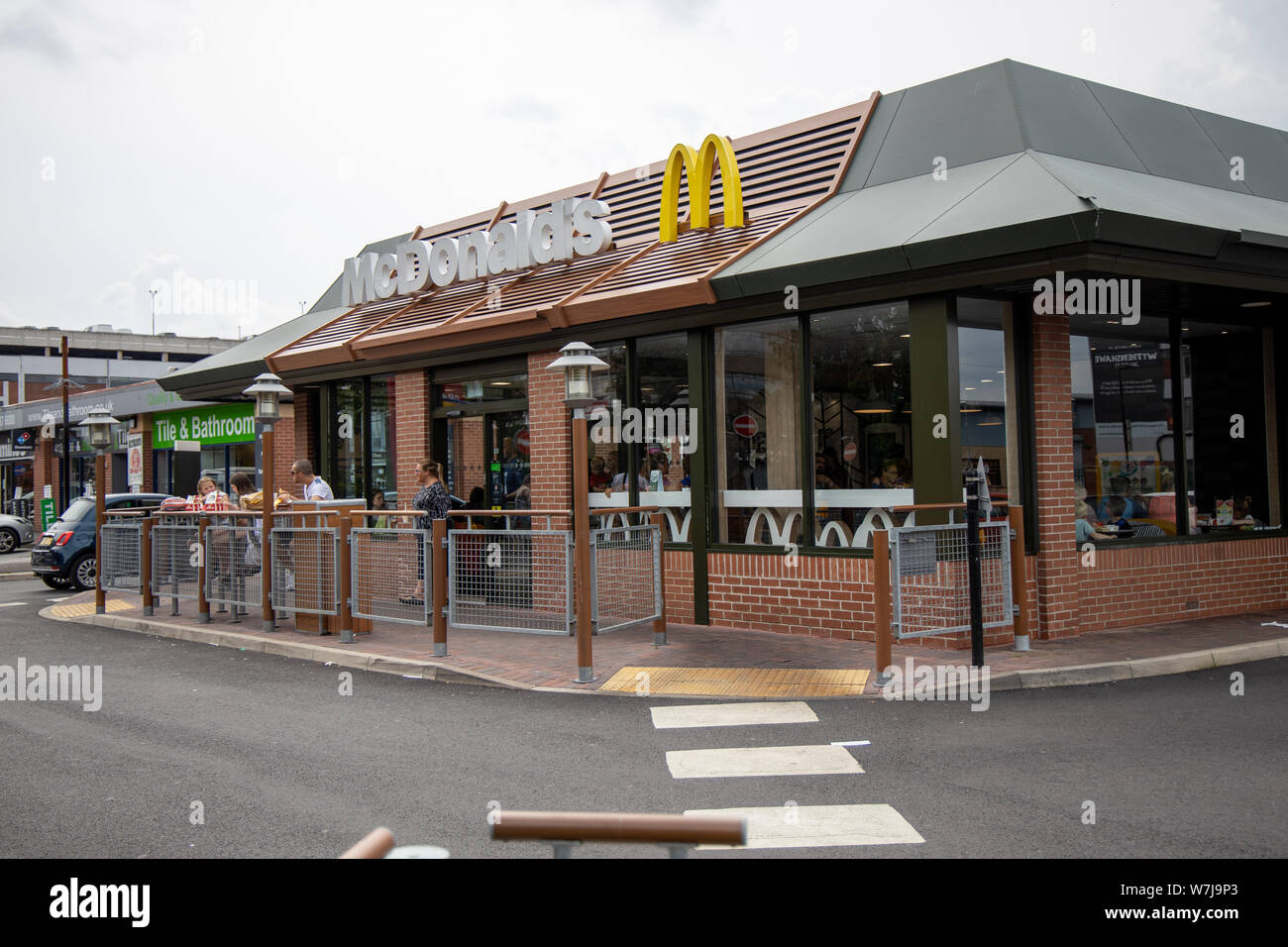 Wythenshawe McDonalds Drive thru Stock Photo