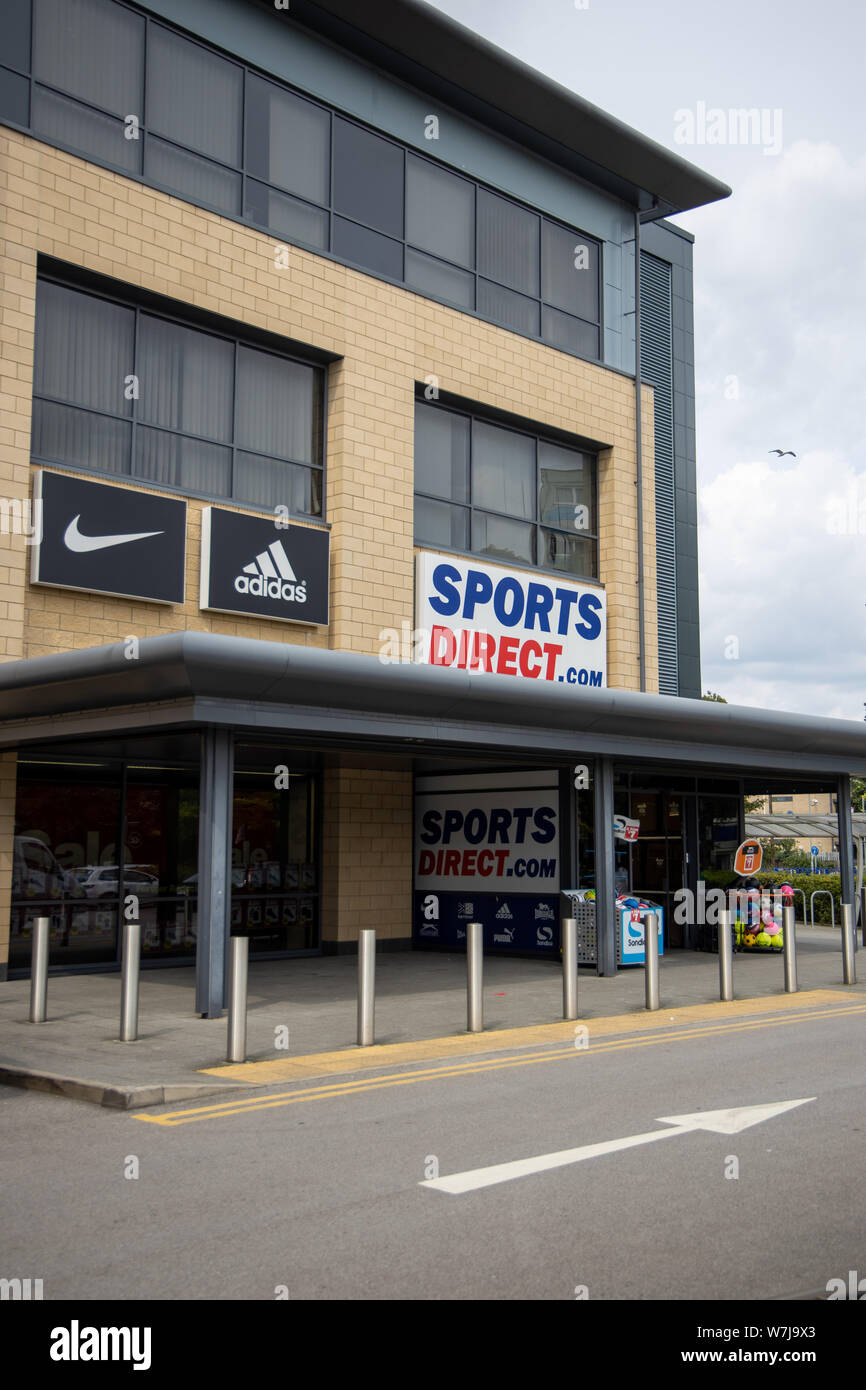Sports Direct Store dent, Wythenshawe, Manchester Stock Photo Alamy