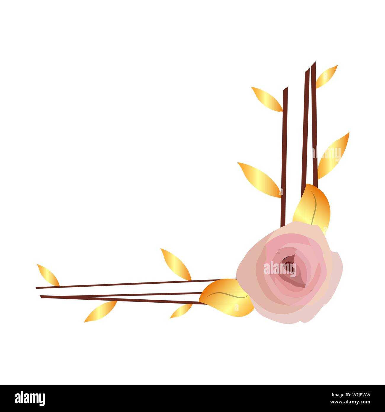 Isolated floral victorian border frame over a white background - Vector ...