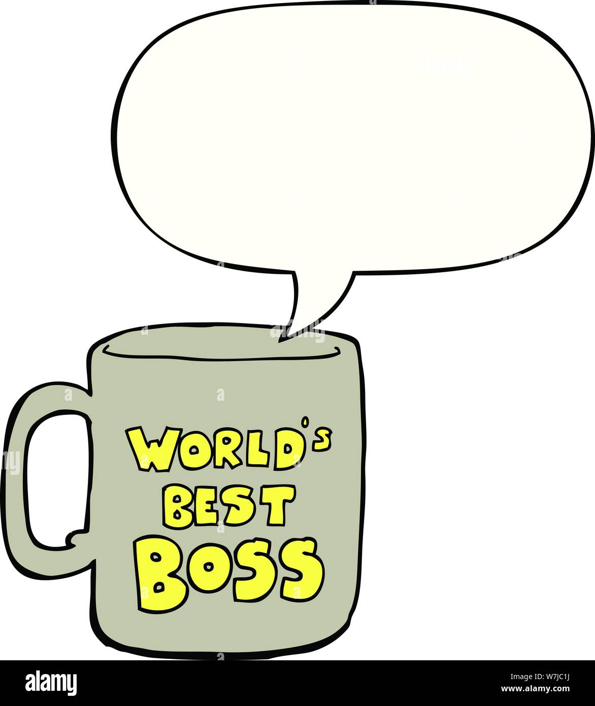 Worlds best boss mug Stock Vector Images - Alamy