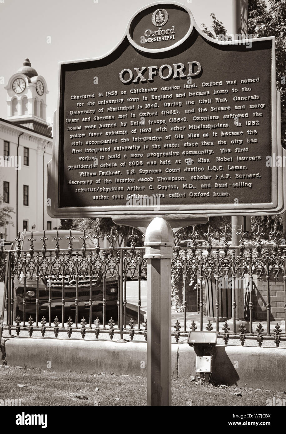 A Historic Marker For The Settlement And History Of Oxford Mississippi A Historic Marker For The Settlement And History Of Oxford Mississippi