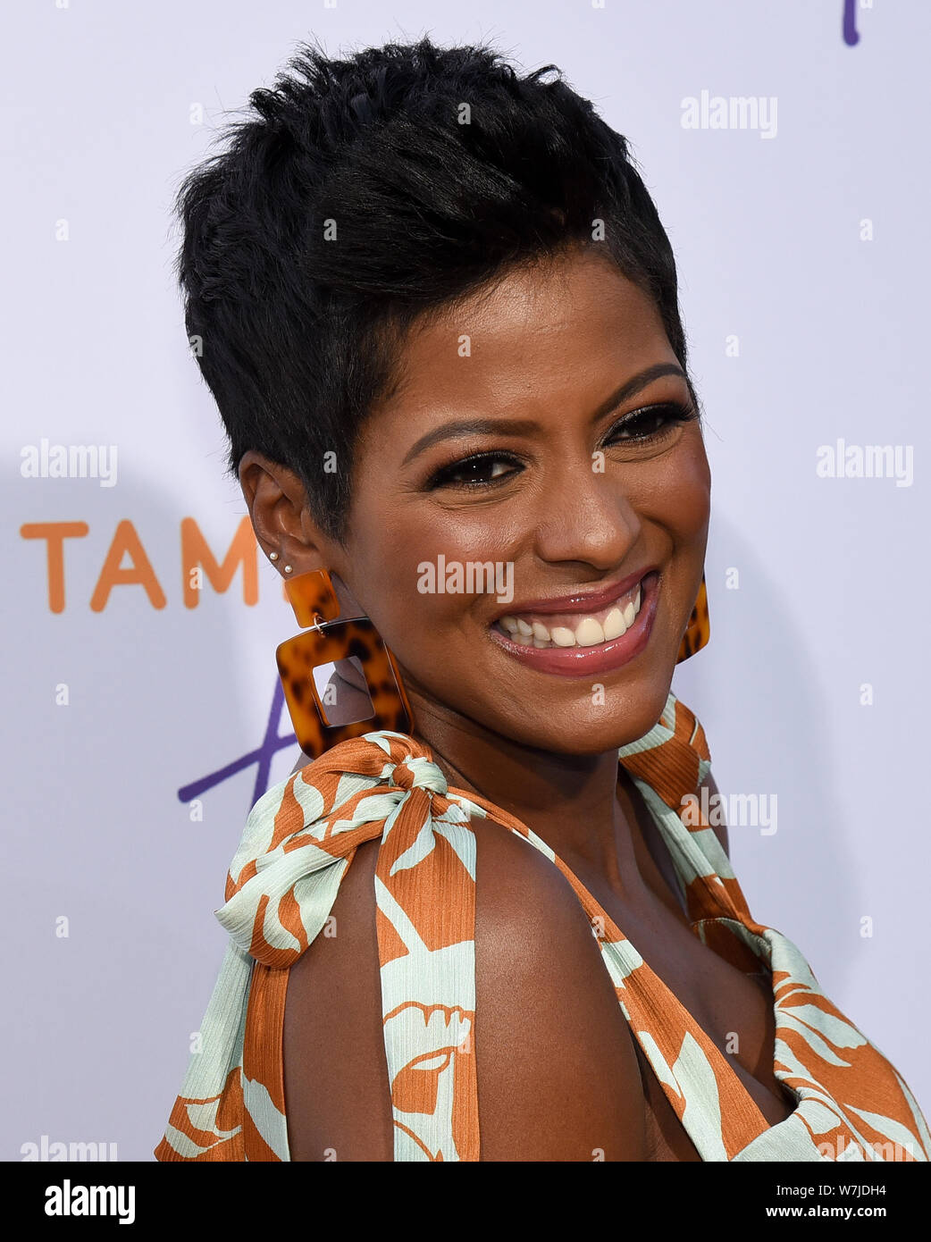 August 5, 2019, West Hollywood, California, USA: Tamron Hall attends ABC's TCA Summer Press Tour Carpet Event. (Credit Image: © Billy Bennight/ZUMA Wire) Stock Photo