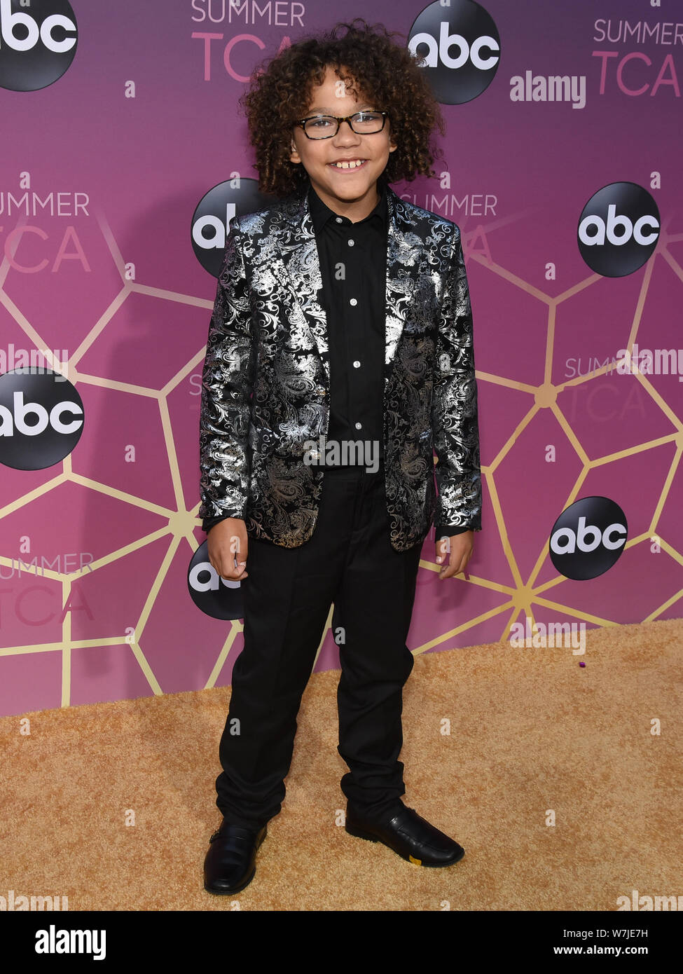 August 5, 2019, West Hollywood, California, USA: Ethan William Childress attends ABC's TCA Summer Press Tour Carpet Event. (Credit Image: © Billy Bennight/ZUMA Wire) Stock Photo